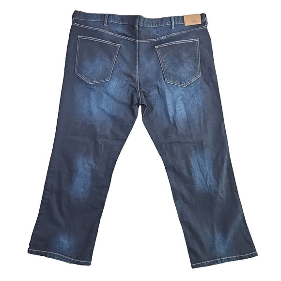 Weatherproof Men's Jeans Vintage 48x30 Dark Wash Comfort Relaxed Cotton Spandex - Picture 3 of 16